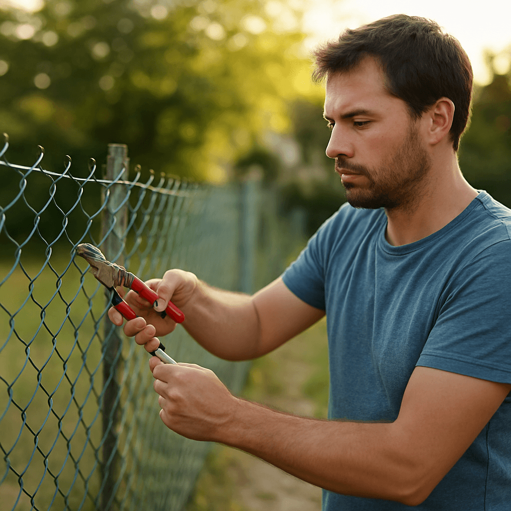 Clôture grillage : retendre et redresser sans tout refaire
