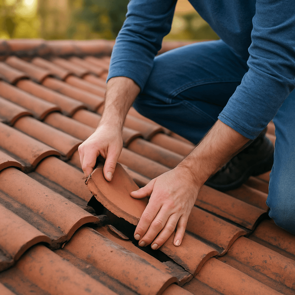 Réparer une tuile cassée sans monter sur le toit
