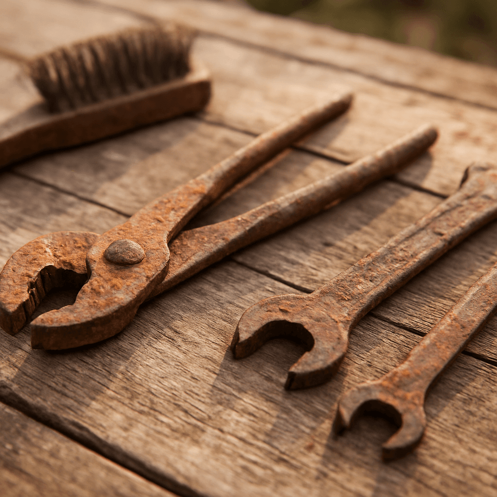 Outils rouillés : nettoyer et protéger sans les abîmer