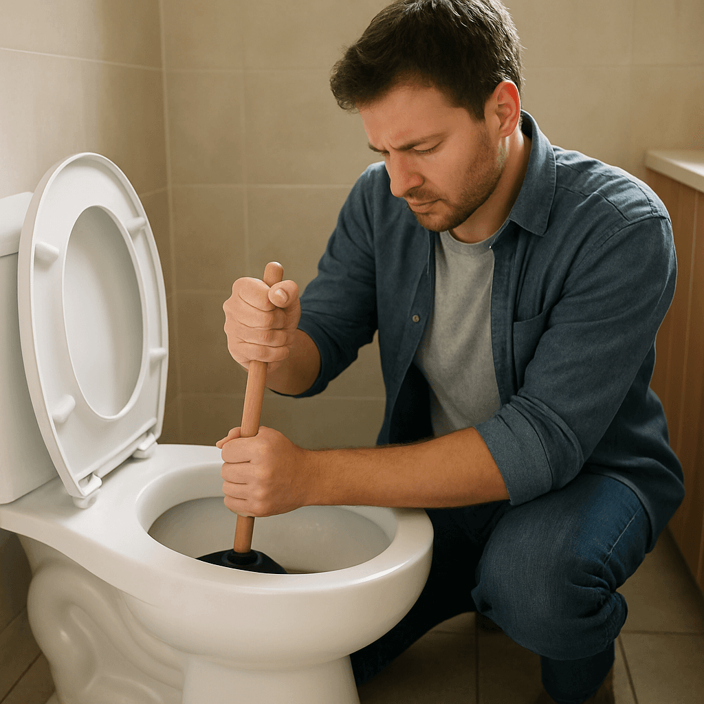 WC bouché souvent : déboucher facilement sans ventouse