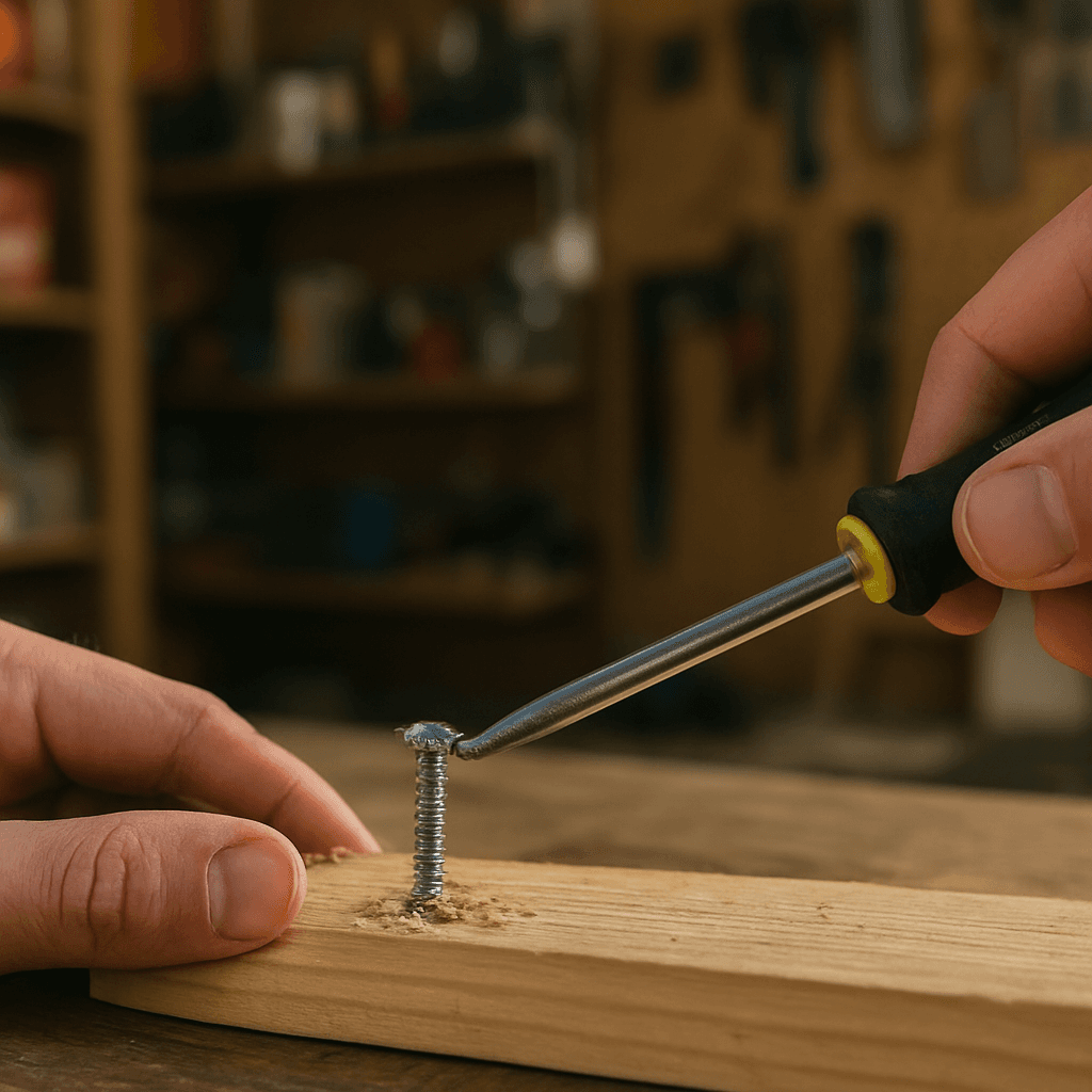 Vis foirée : l'extraire facilement sans abîmer le support