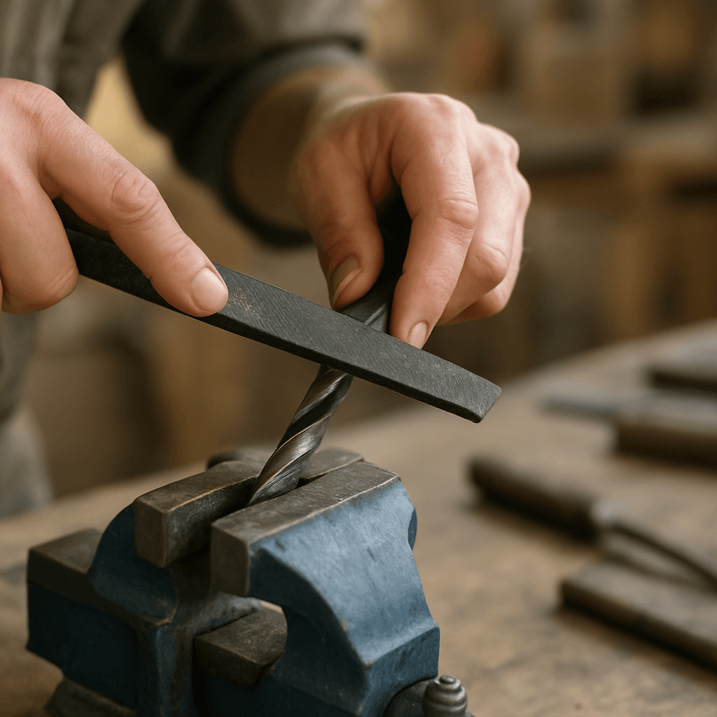 Affûter un foret métal à la main : méthode simple