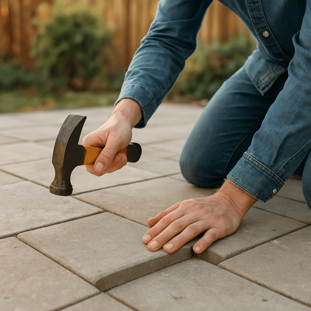 Dalles de terrasse qui bougent : stabiliser sans tout refaire