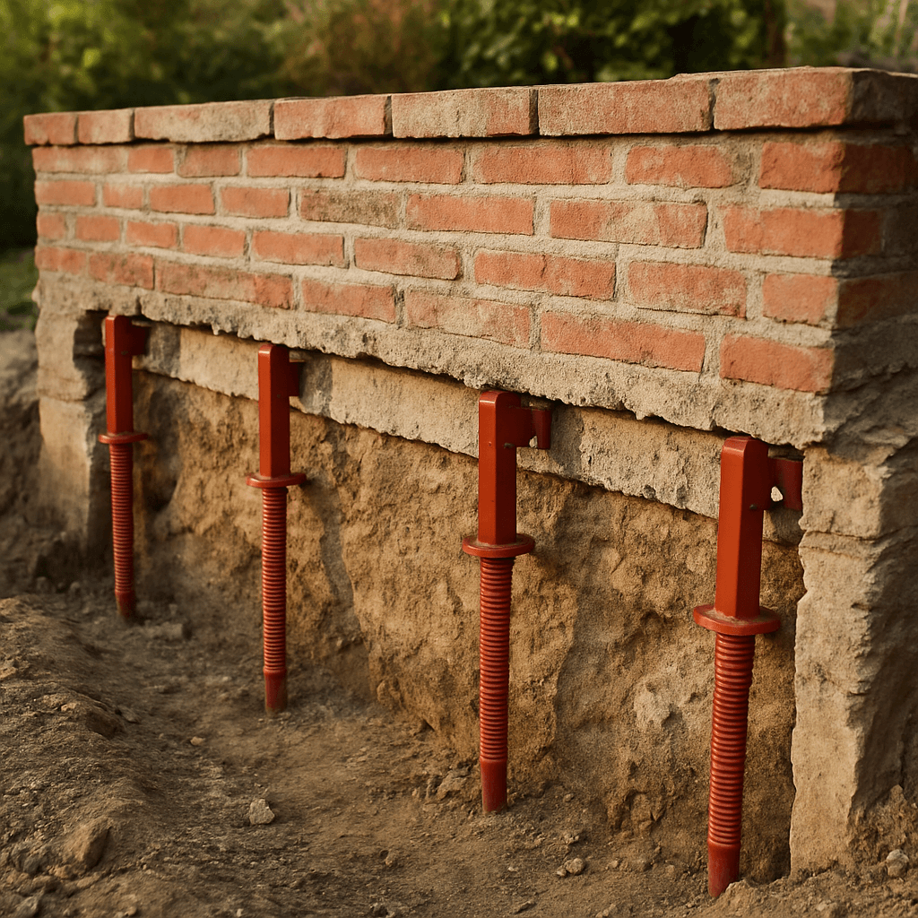 Reprise en sous-œuvre d'un muret : éviter l'affaissement