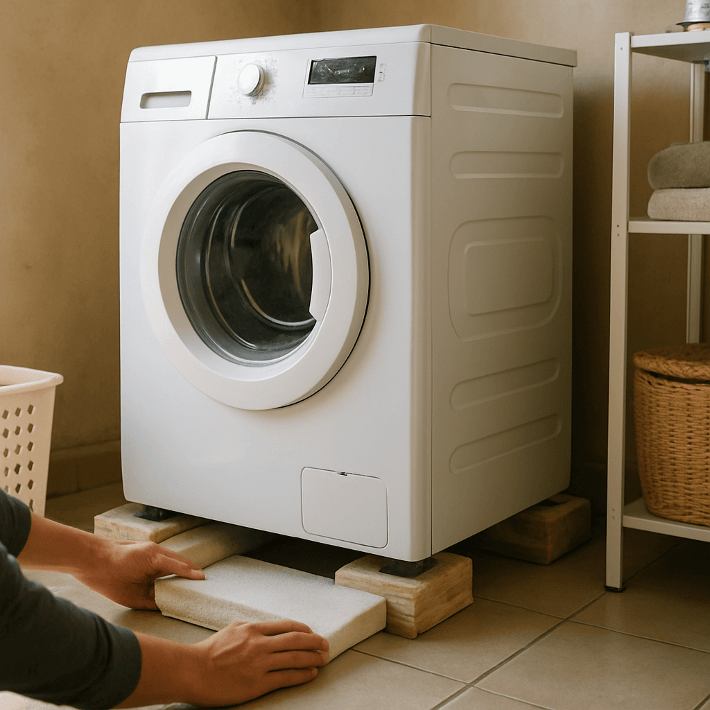 Machine à laver qui vibre : calage et anti-bruit DIY