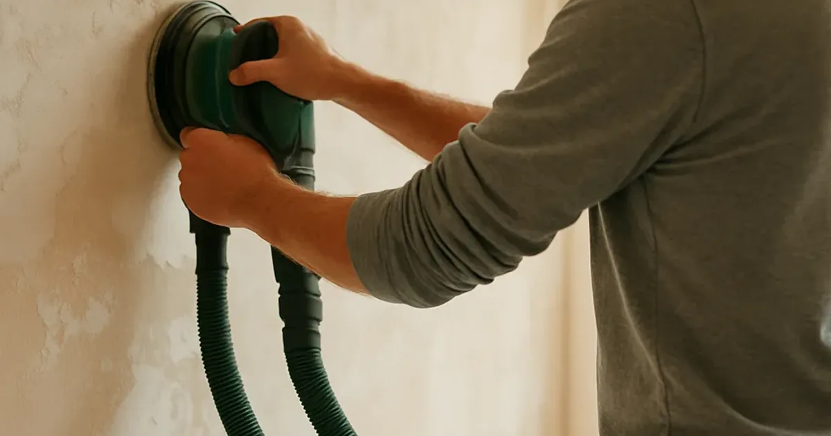 Poncer du plâtre sans poussière : aspiration et méthode