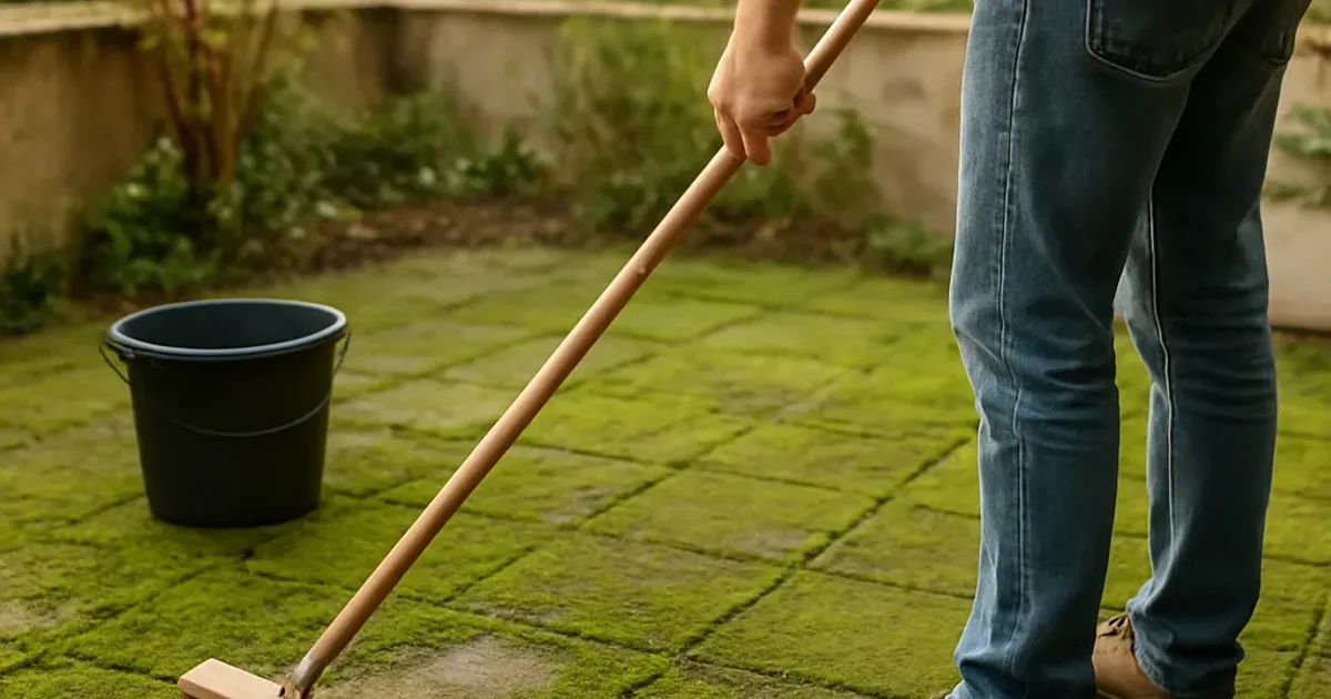 Terrasse qui verdit : nettoyage efficace sans karcher