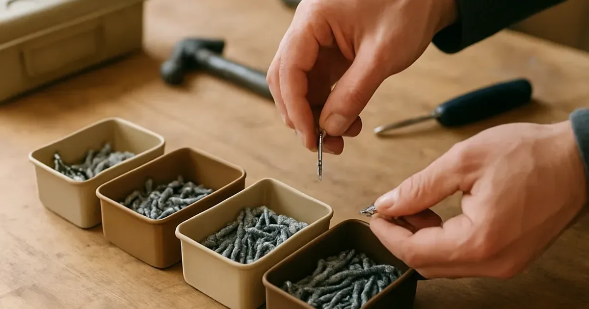 Trier ses vis par taille sans étiquettes : méthode rapide