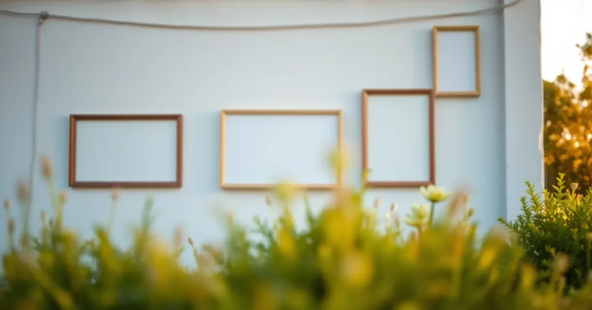 Mur de cadres sans percer : aligné au cordeau en 30 min