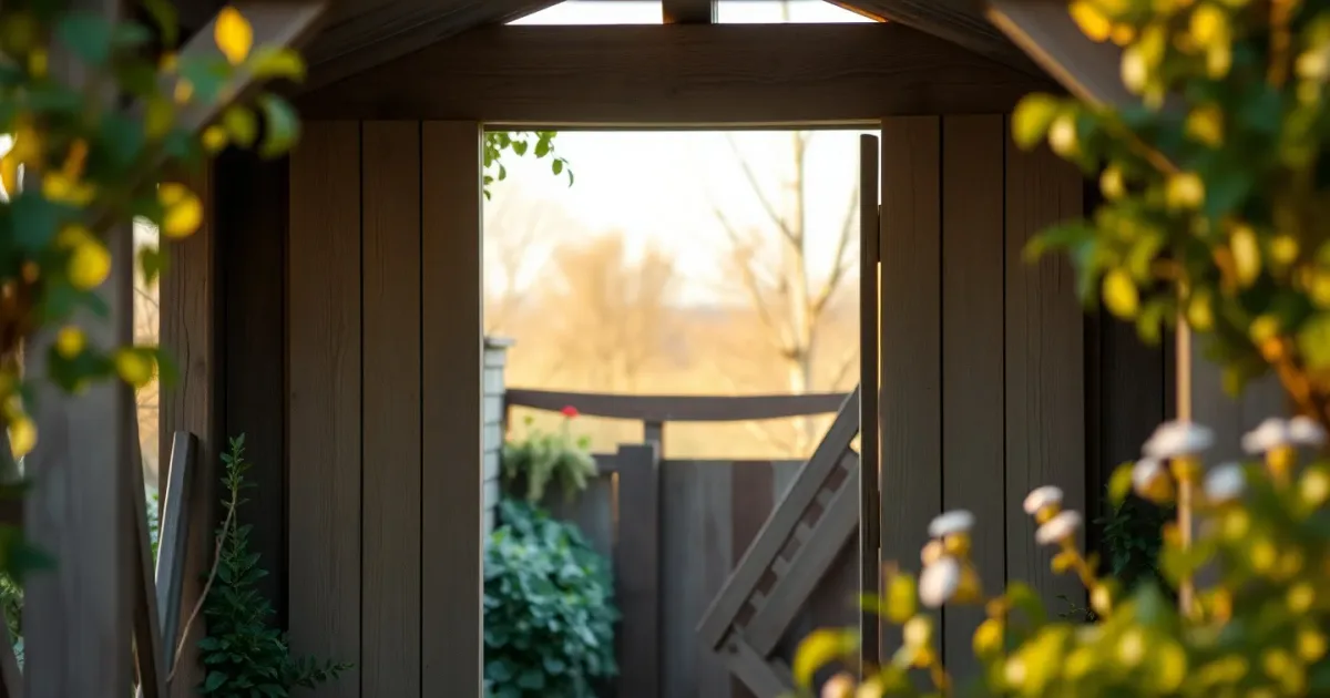 Porte d'abri de jardin qui gondole ? Je la redresse vite