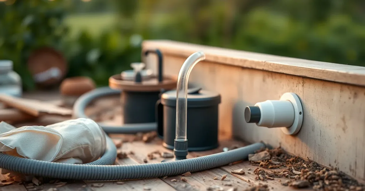 Buanderie : un siphon anti-odeur simple sur évacuation