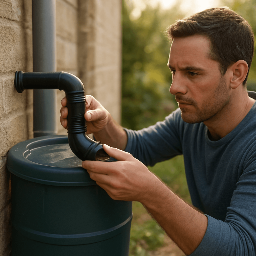 Installer un trop-plein sûr sur un récupérateur d'eau de pluie