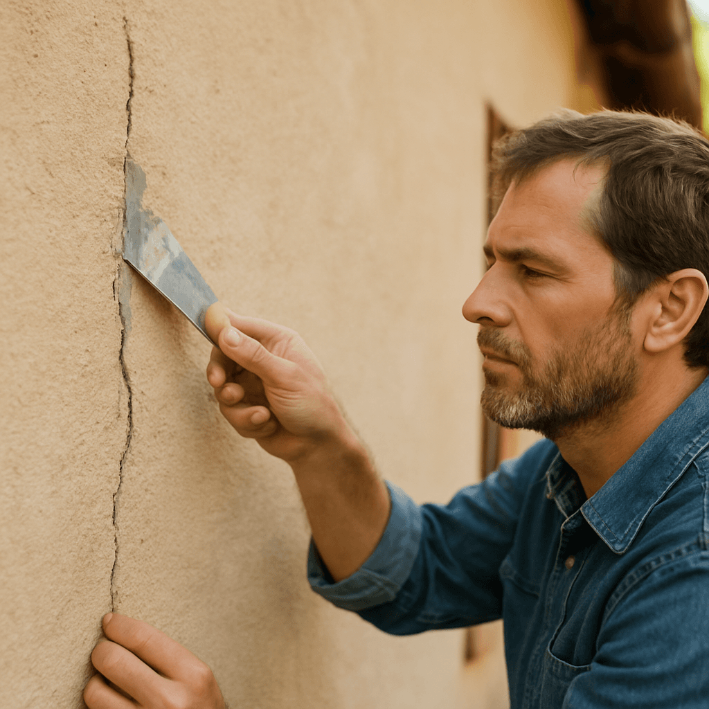 Reboucher une fissure de façade durablement : méthode