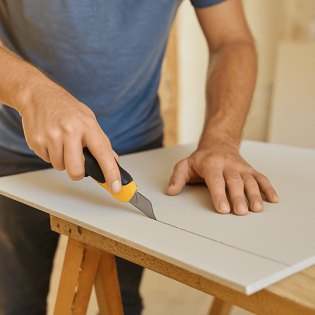 Découper du BA13 sans poussière : méthode simple et rapide