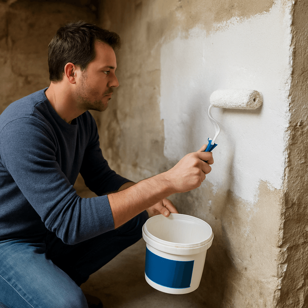 Peinture anti-humidité en cave : préparation et application