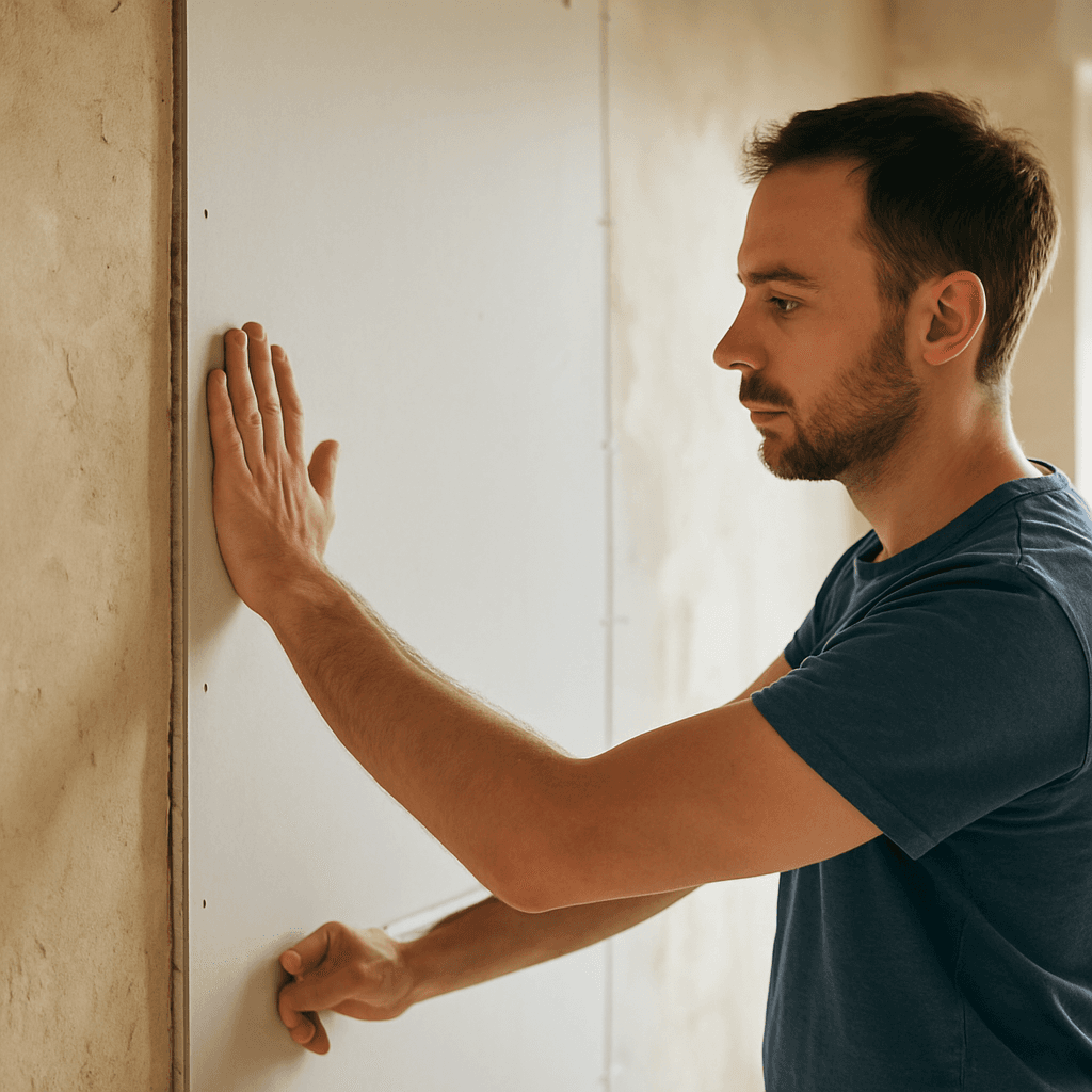 Rattraper un mur pas d'aplomb en placo sans rails