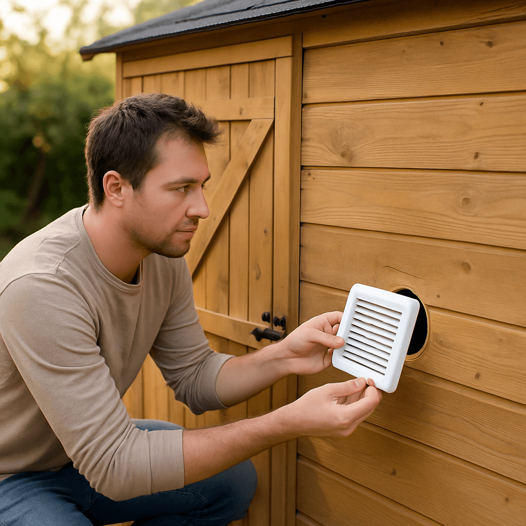 Ventiler un abri de jardin sans électricité : anti-moisissure